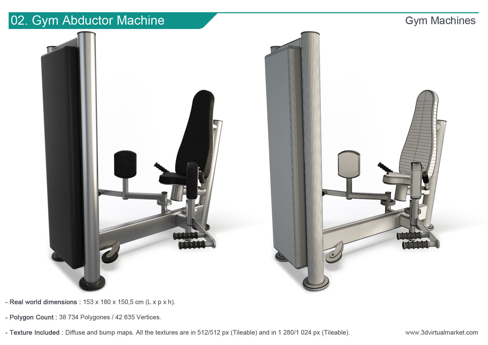 Fitness Machine Room Collection 3D model_3