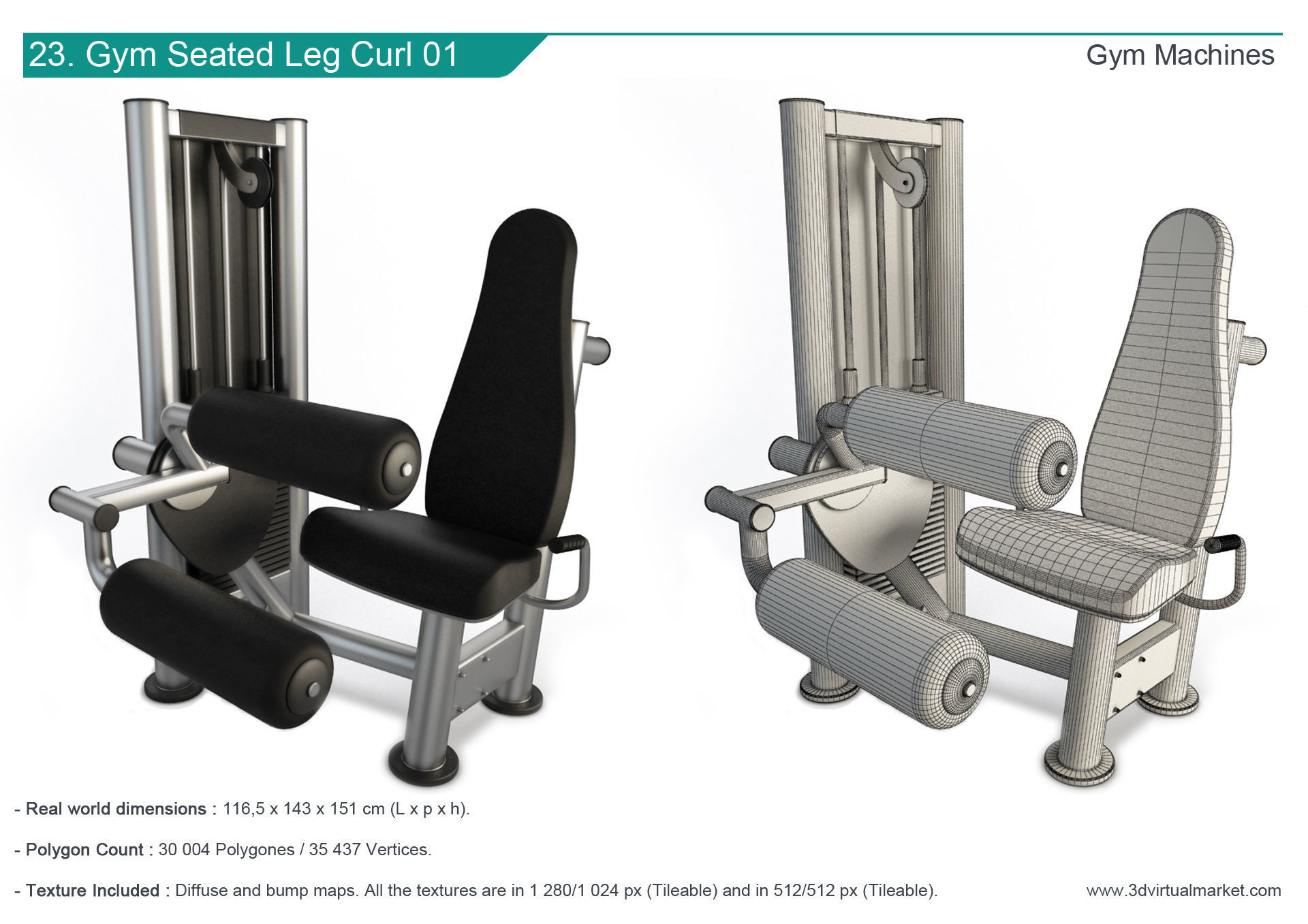 Fitness Machine Room Collection 3D model_24