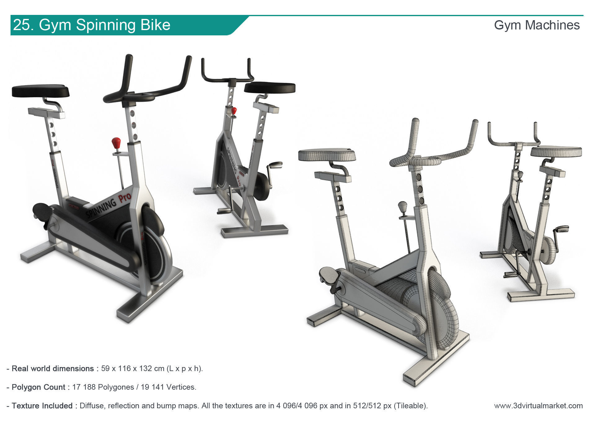 Fitness Machine Room Collection 3D model_26