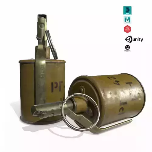  RG-42 Grenade Low-poly 3D model