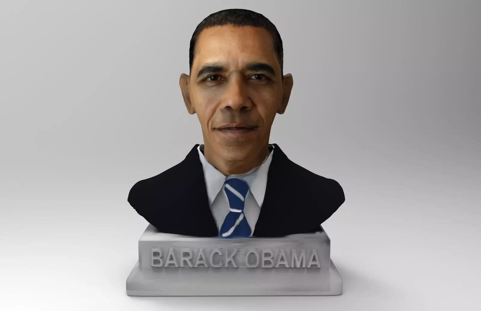 Barack Obama Bust  3D print model_0