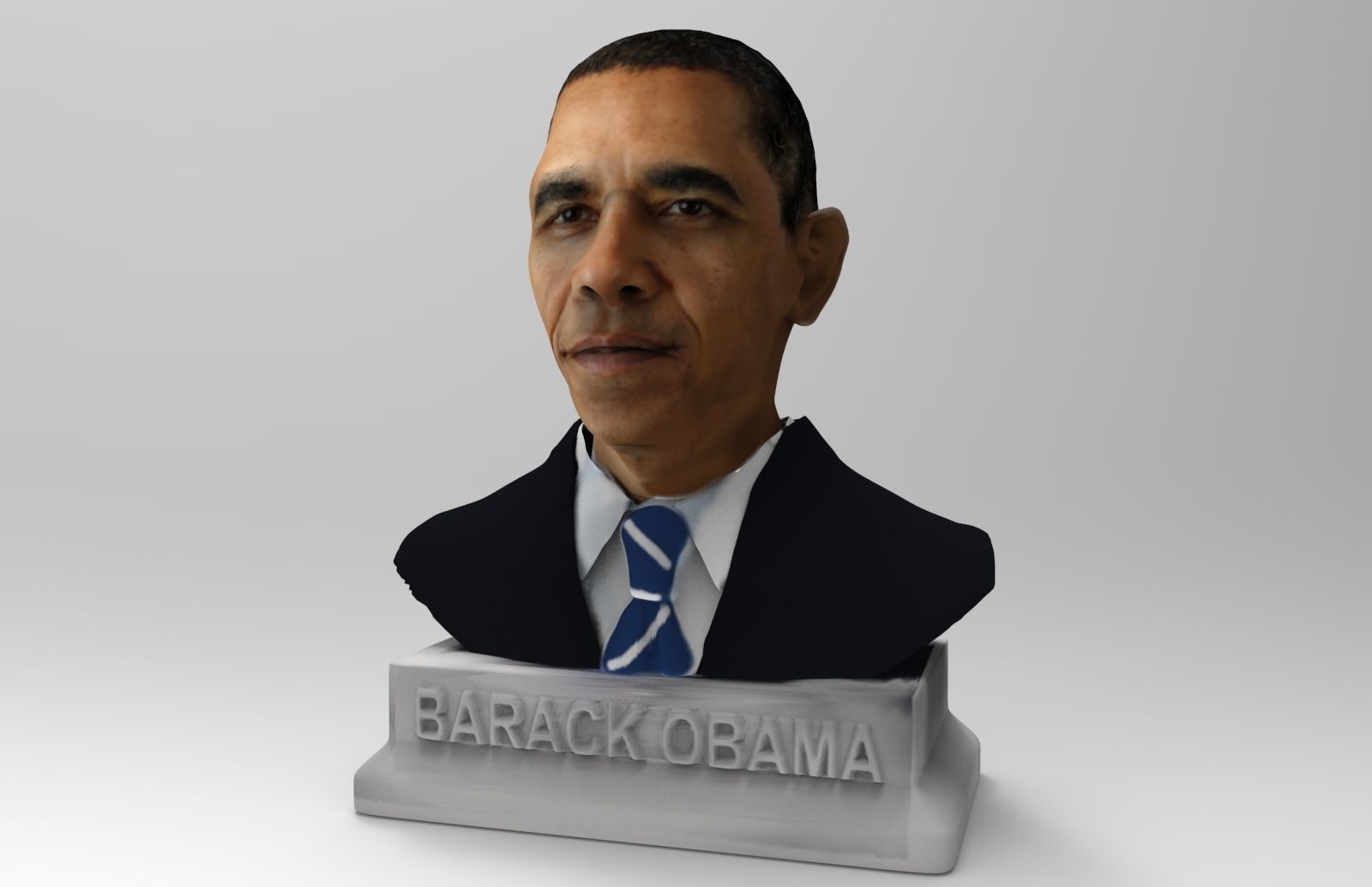 Barack Obama Bust  3D print model_1