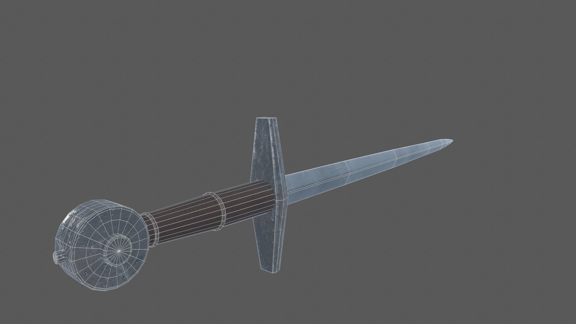 Towton Longsword Low-poly 3D model_7