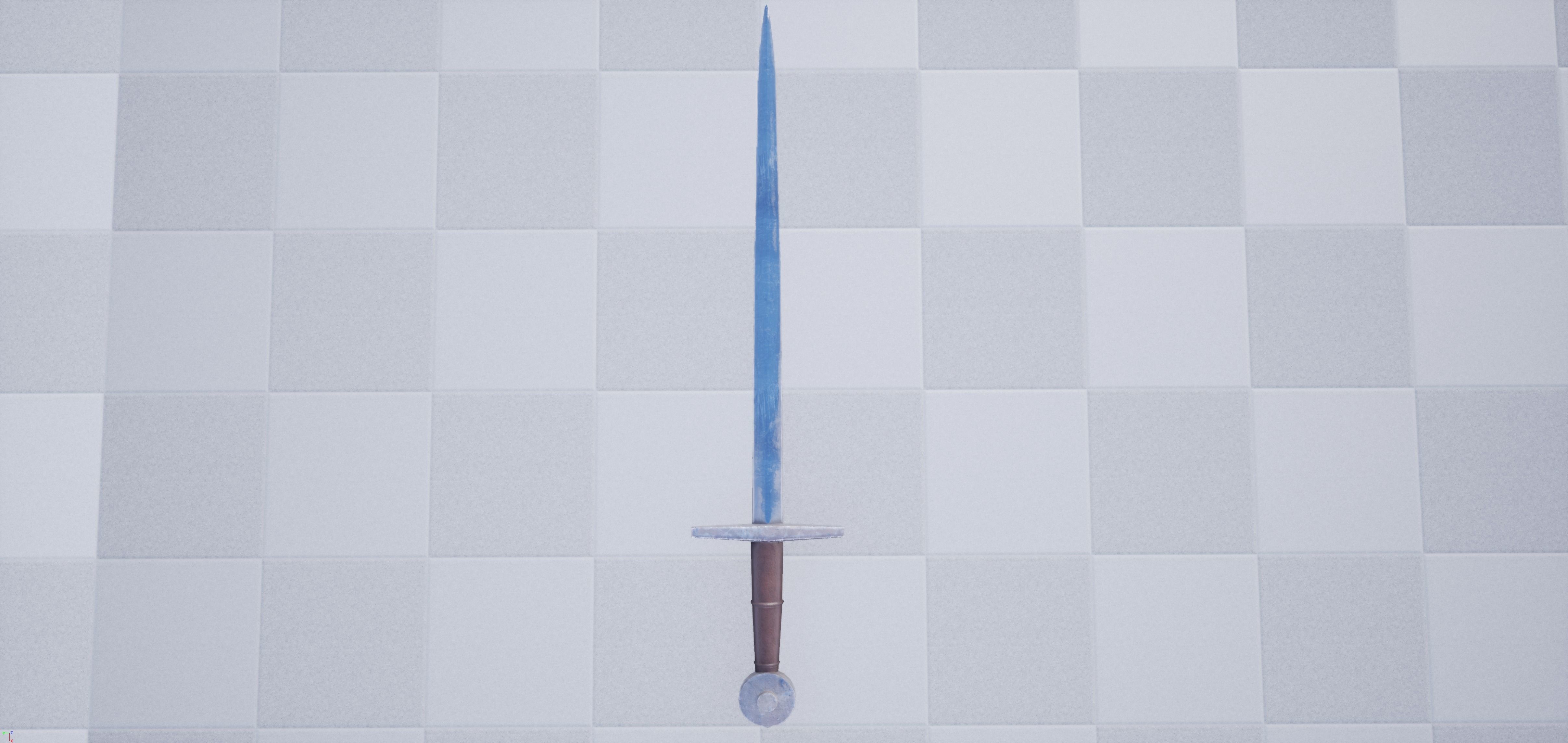 Towton Longsword Low-poly 3D model_12