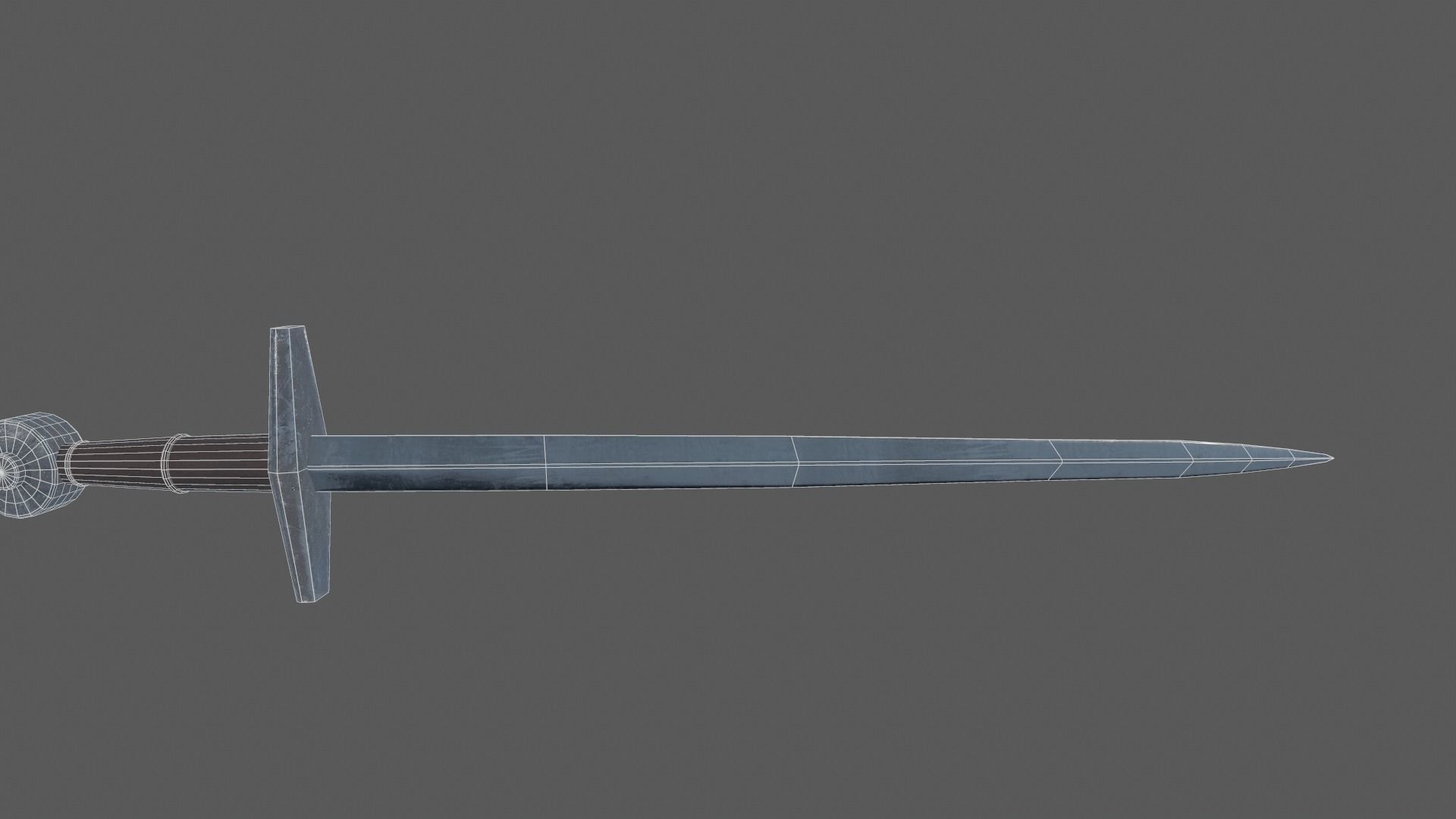 Towton Longsword Low-poly 3D model_11
