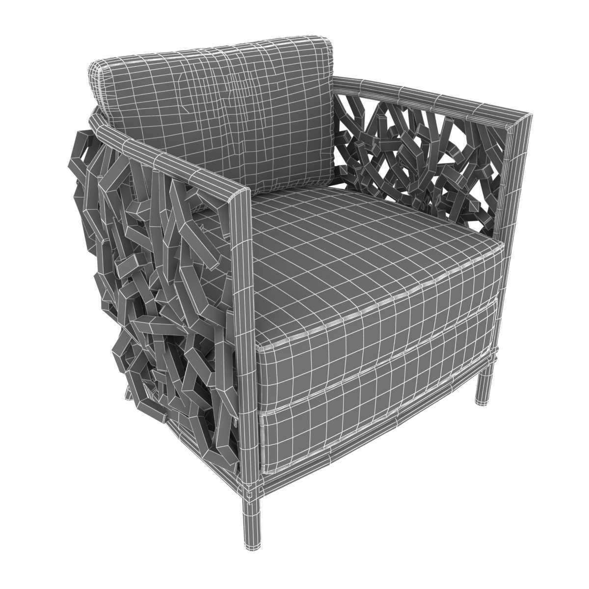 Palecek auburn lounge chair 3d model 3D model_7