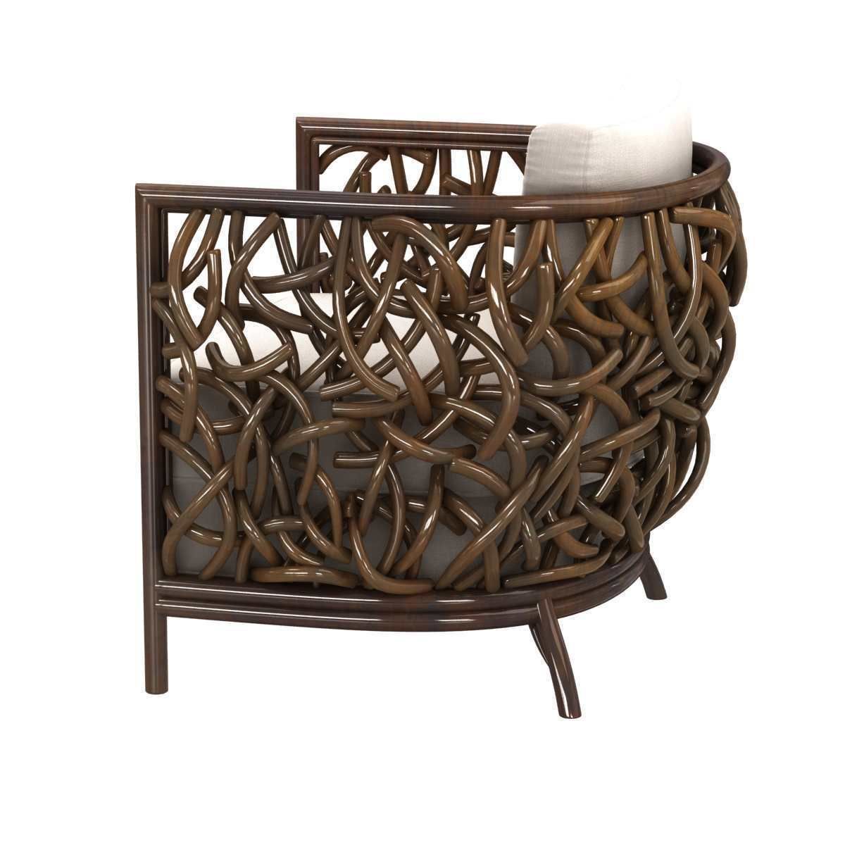 Palecek auburn lounge chair 3d model 3D model_2