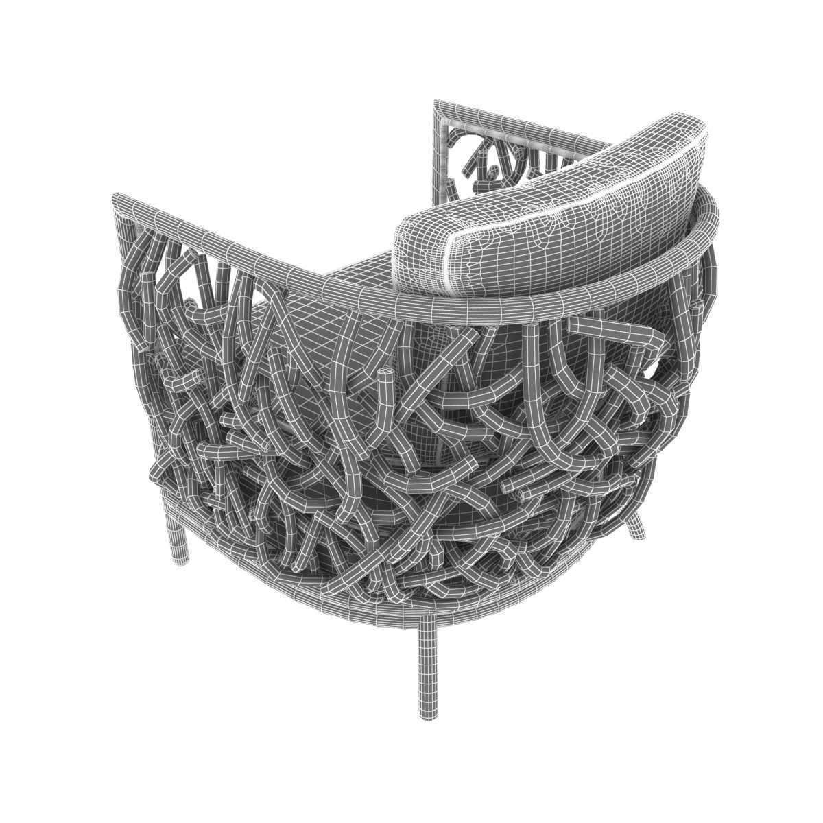 Palecek auburn lounge chair 3d model 3D model_10