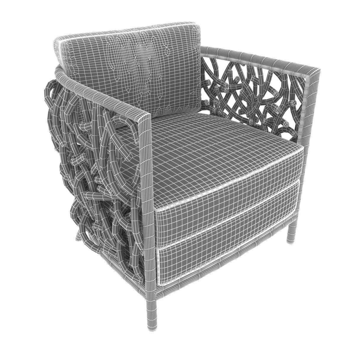 Palecek auburn lounge chair 3d model 3D model_9