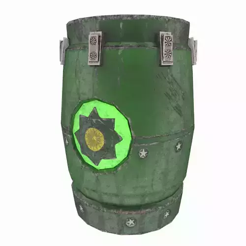 Mysterious Barrel Low-poly 3D model