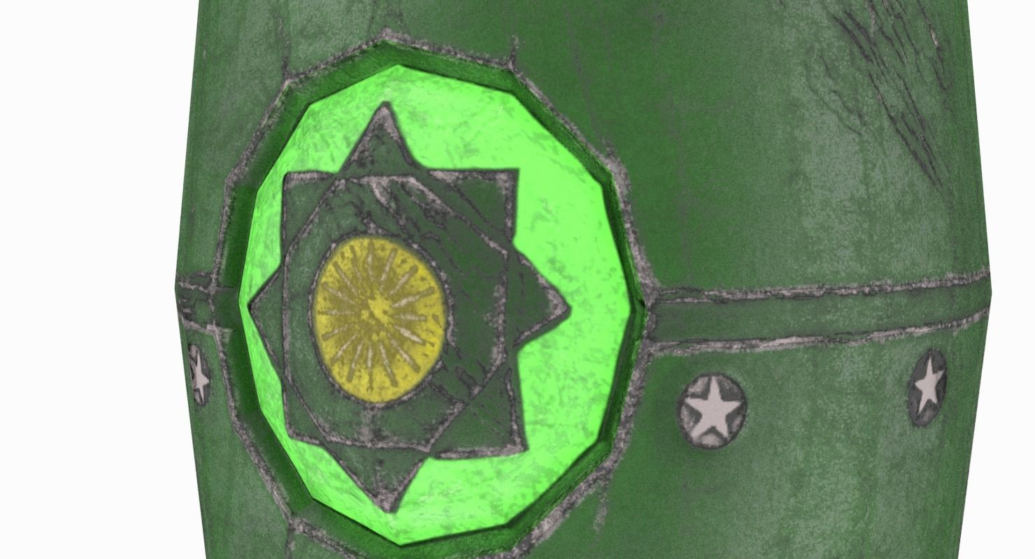 Mysterious Barrel Low-poly 3D model_9