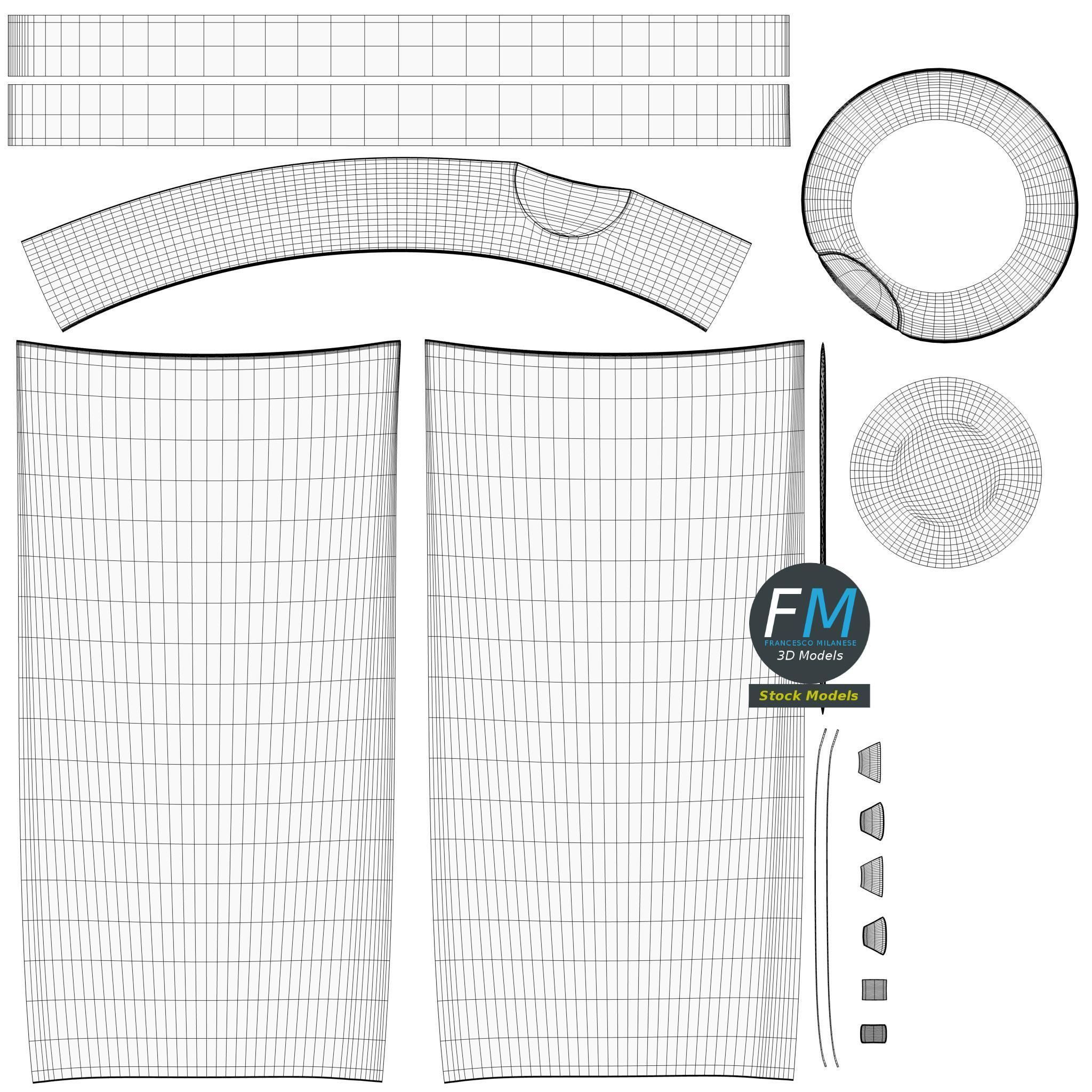 Cosmetic tube 1 3D model_11