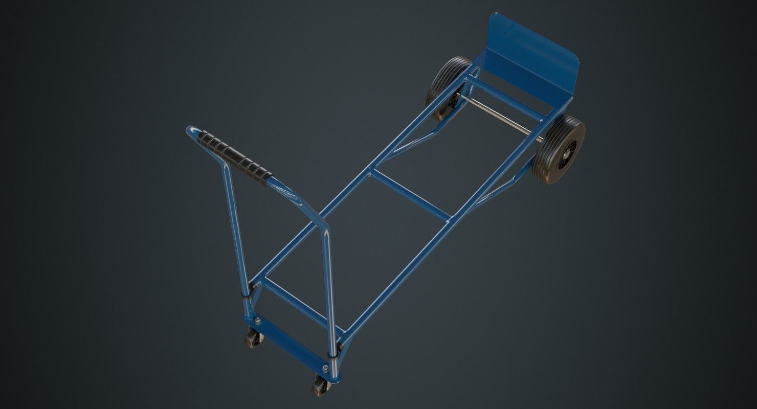 Hand Truck 3A Low-poly 3D model_5