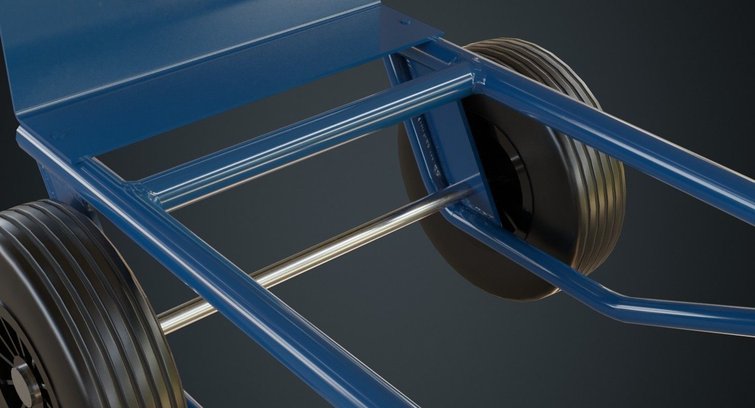 Hand Truck 3A Low-poly 3D model_8