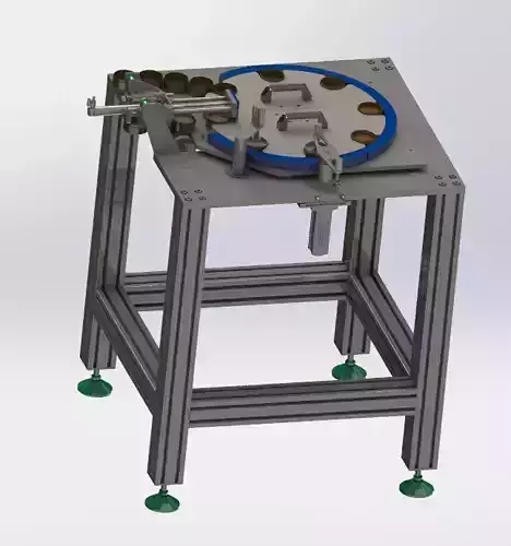 The rotary plate feeding and unloading device 3D model