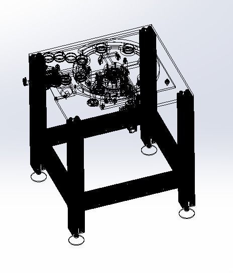 The rotary plate feeding and unloading device 3D model_4
