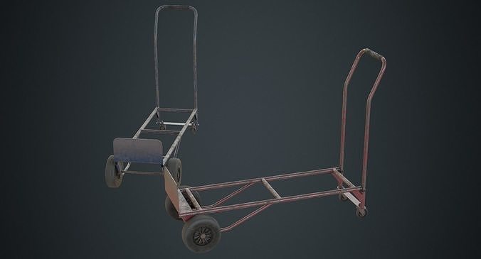 Hand Truck 3B Low-poly 3D model