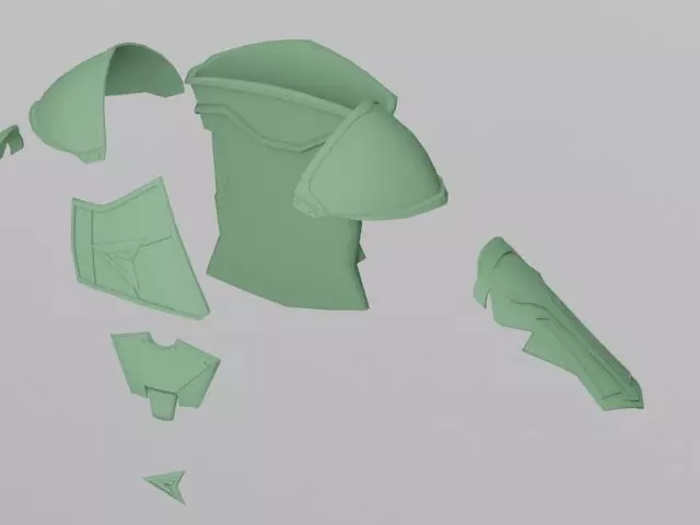 Injustice 2 Green Arrow armor 3D print model_0