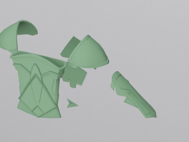 Injustice 2 Green Arrow armor 3D print model_2