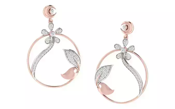 Women long earrings 3dm render detail 3D print model