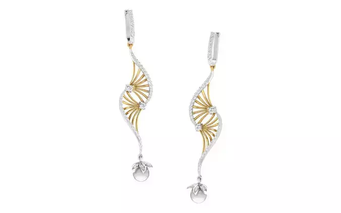 Women long earrings 3dm render detail 3D print model