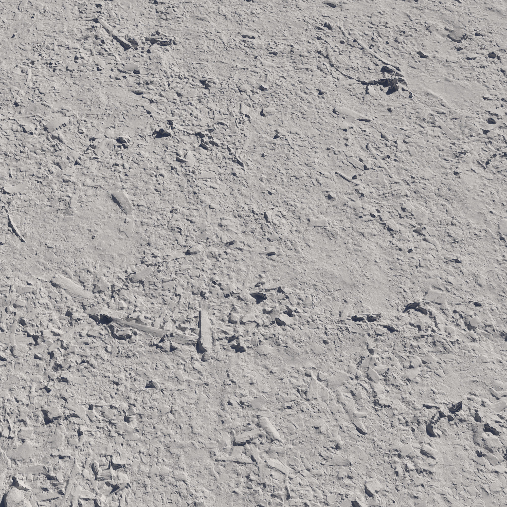 Ground with sawdust 3D model_2