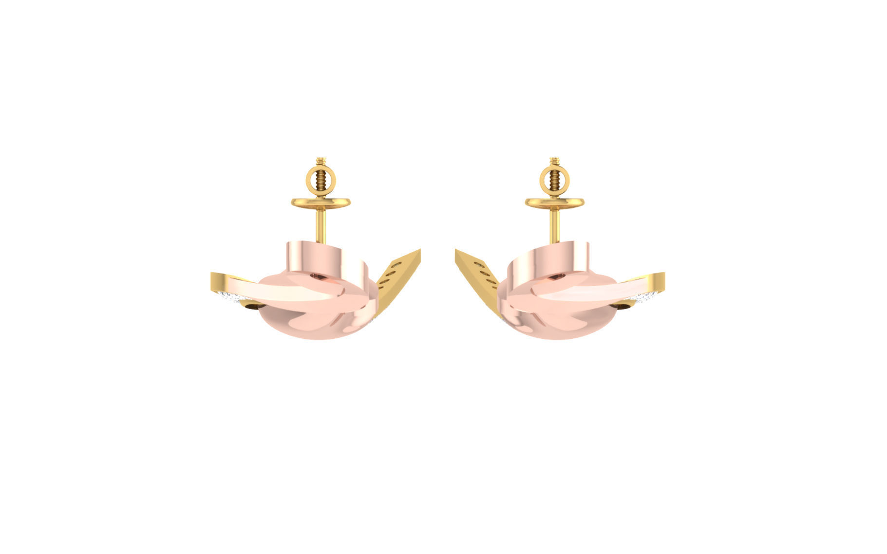 Women long earrings 3dm render detail 3D print model 3D print model_6