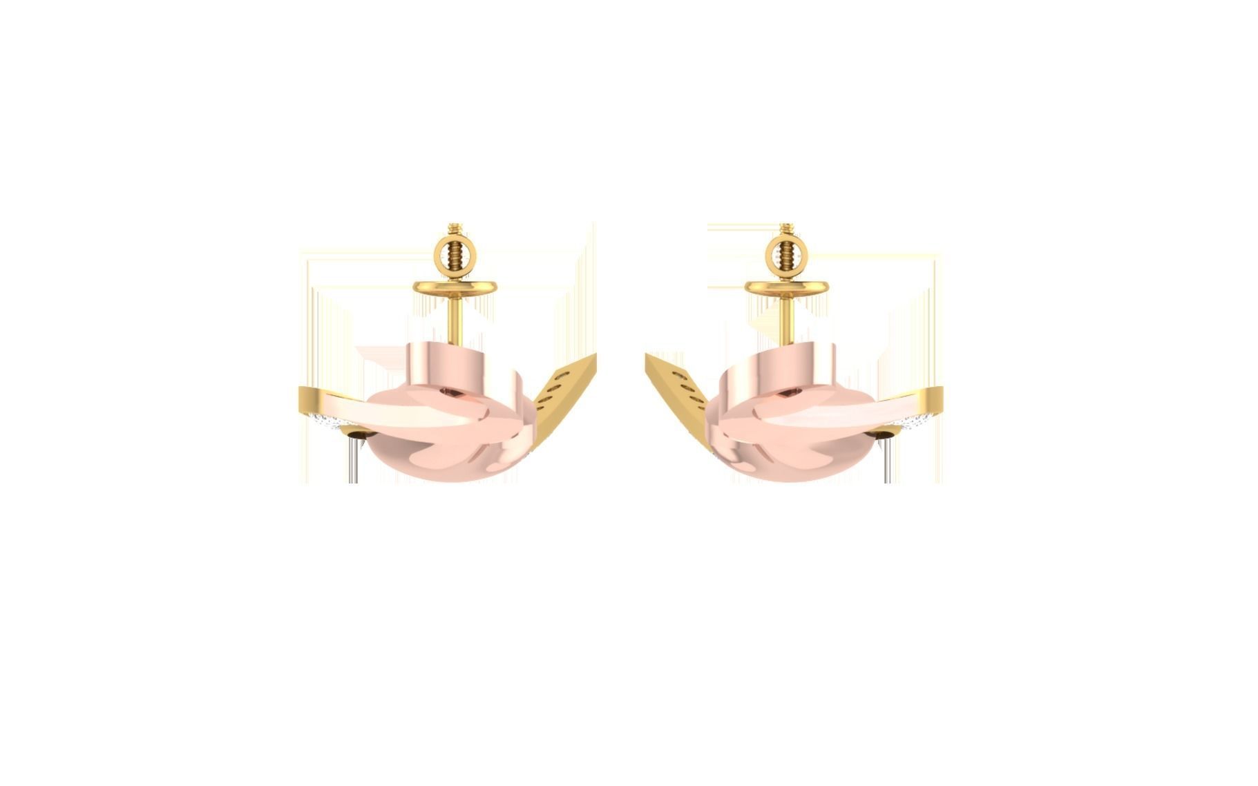 Women long earrings 3dm render detail 3D print model 3D print model_7