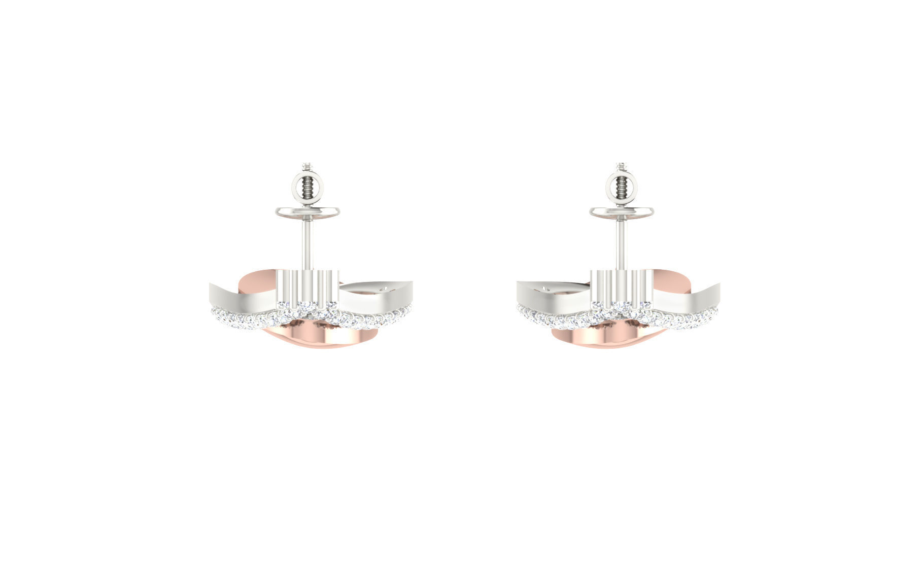 Women long earrings 3dm render detail 3D print model 3D print model_6