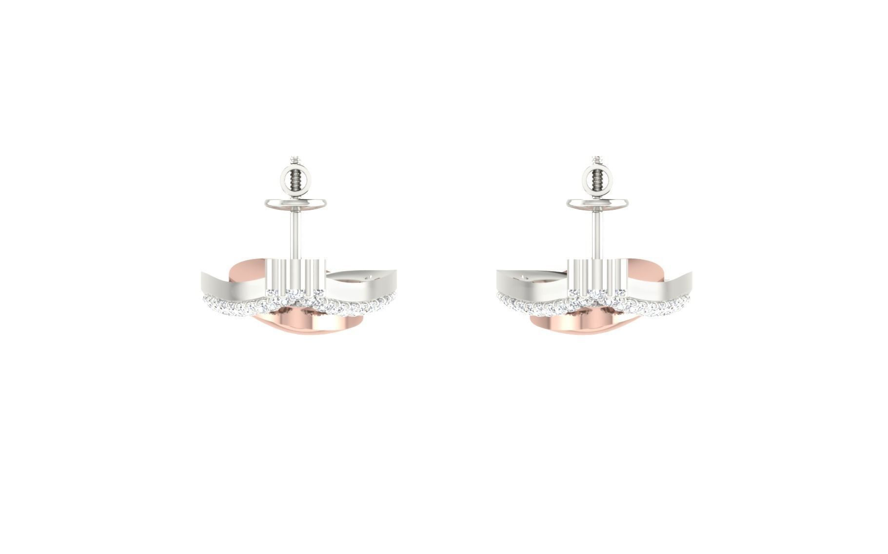 Women long earrings 3dm render detail 3D print model 3D print model_7