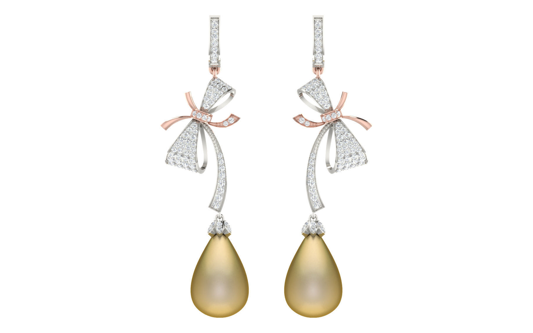 Women earrings 3dm render detail 3D print model 3D print model_2