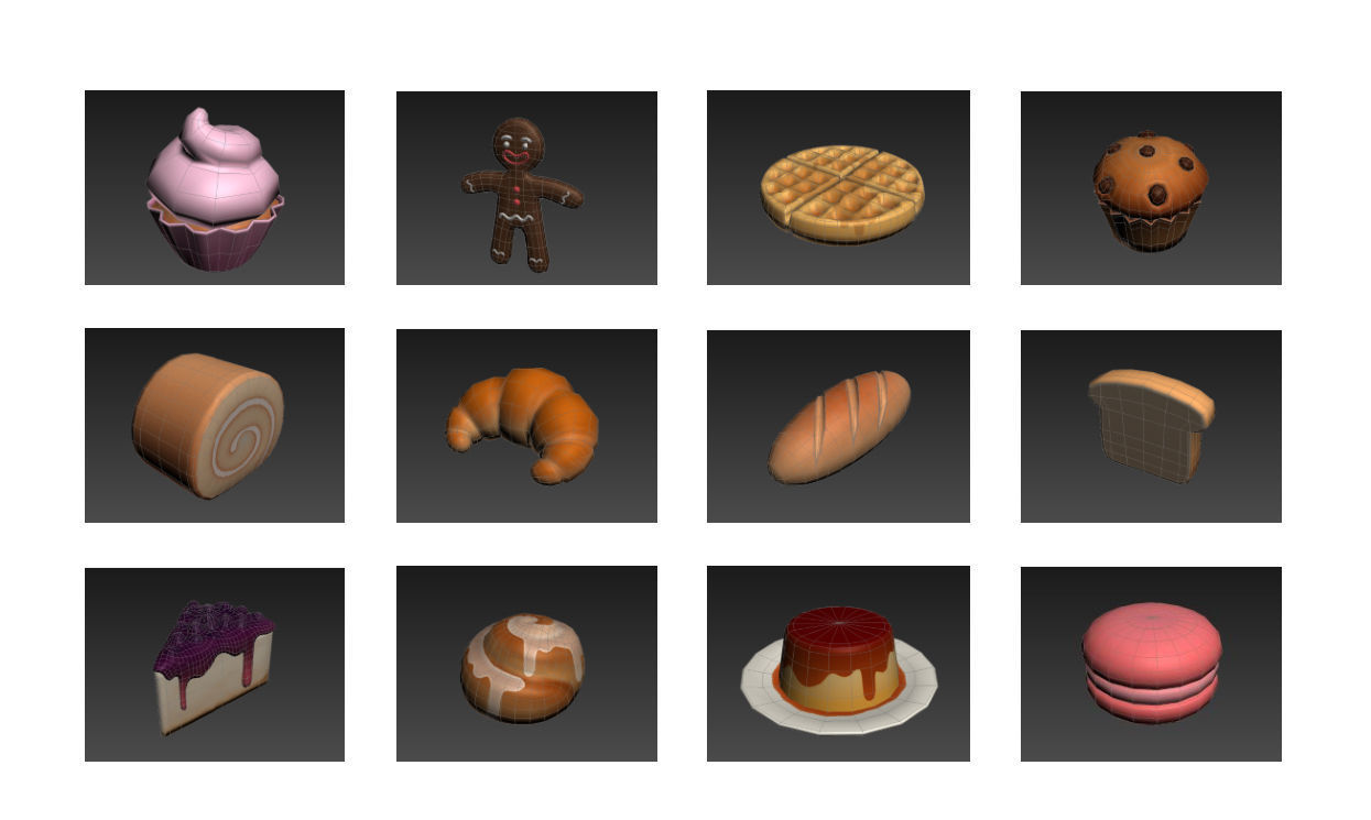 Cartoon Food Pack 3 3D model_18