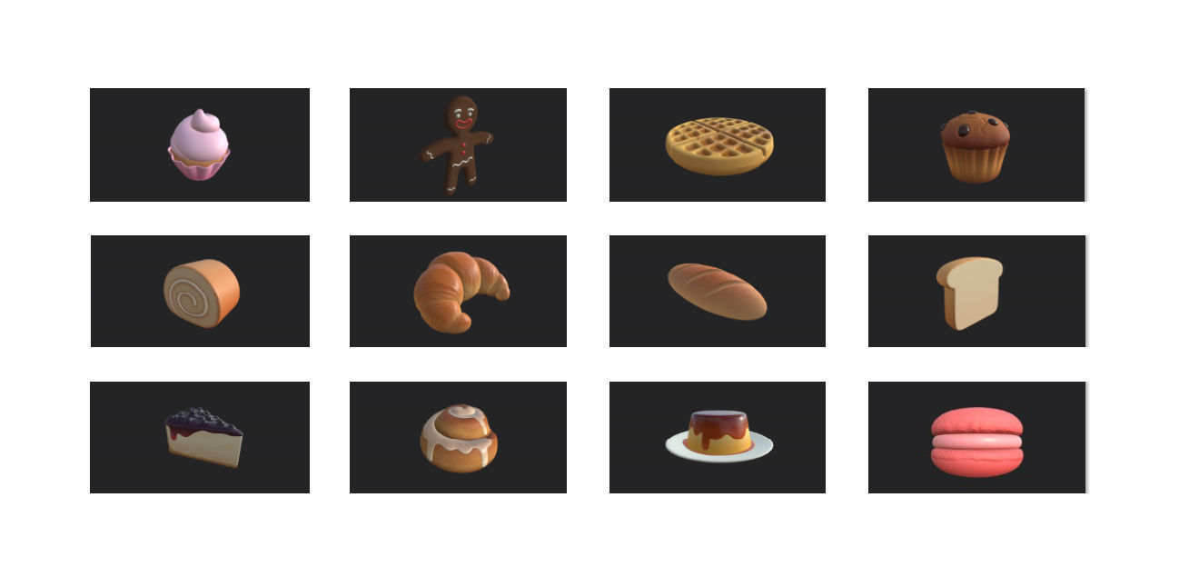 Cartoon Food Pack 3 3D model_23