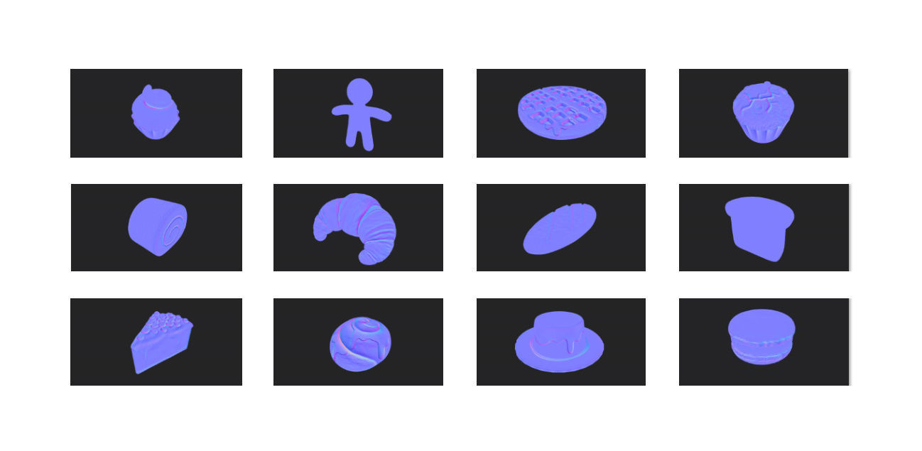 Cartoon Food Pack 3 3D model_22