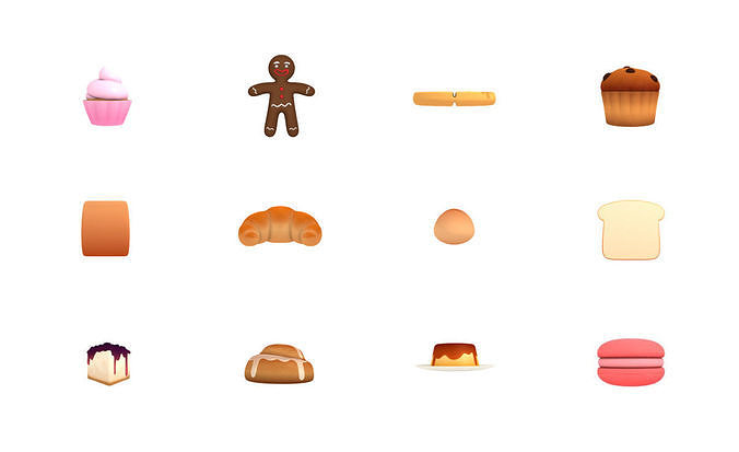 Cartoon Food Pack 3 3D model 3