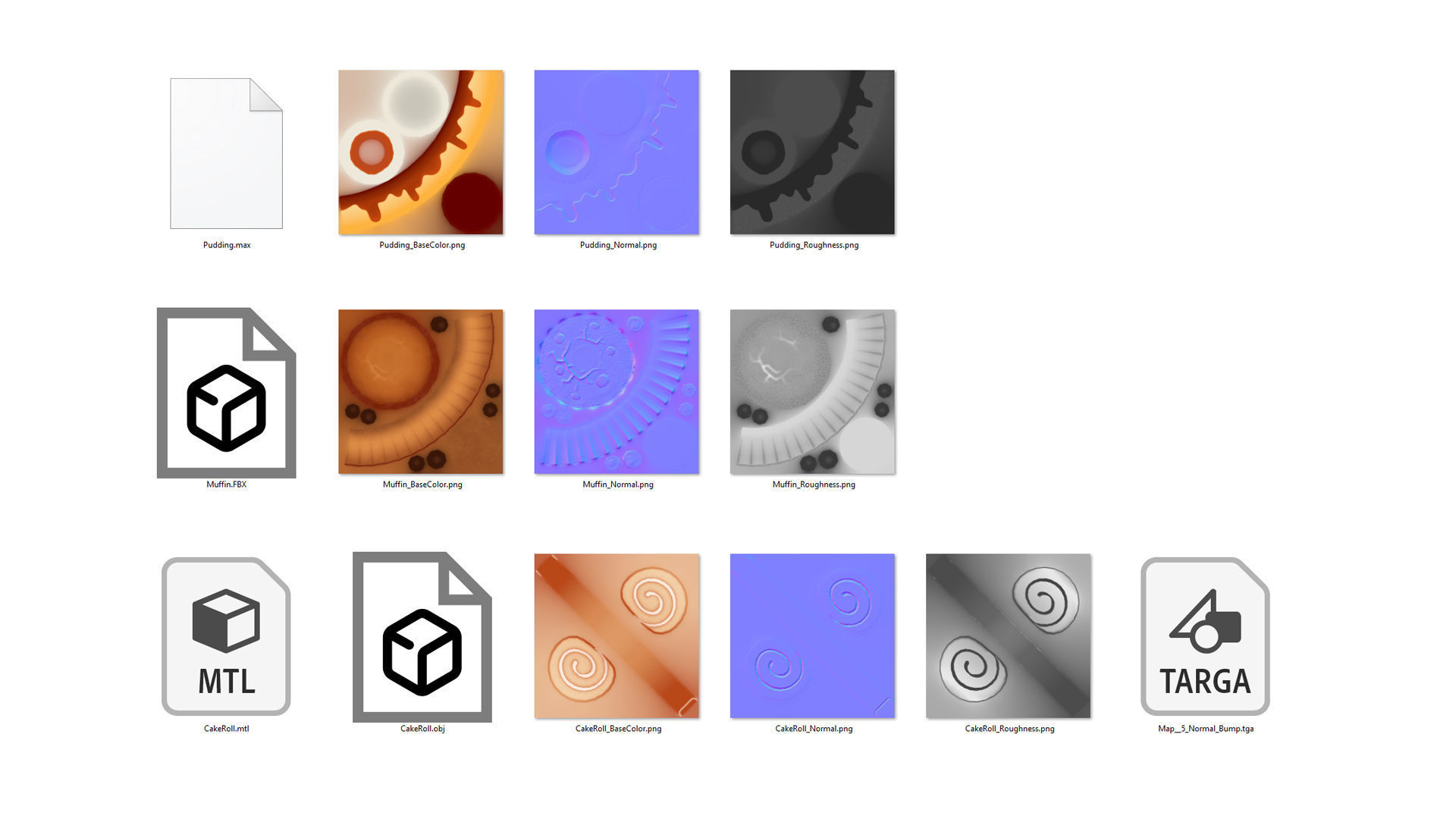 Cartoon Food Pack 3 3D model_26