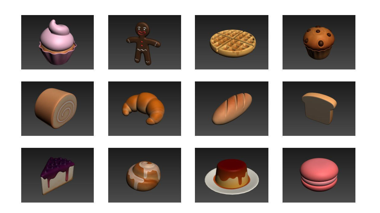 Cartoon Food Pack 3 3D model_17