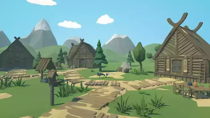 RPG Poly Pack - Lite Free low-poly 3D model
