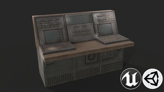 Electric Panel 3 Low-poly 3D model