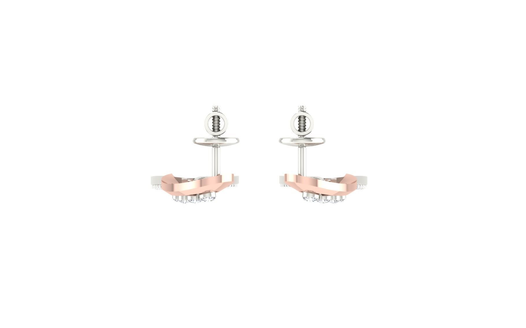 Women long earrings 3dm render detail 3D print model 3D print model_7