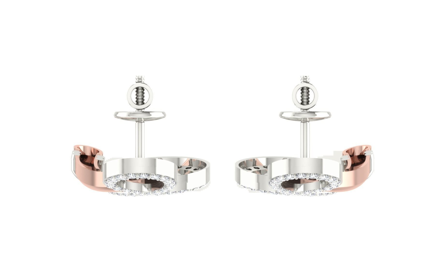 Women long earrings 3dm render detail 3D print model 3D print model_7