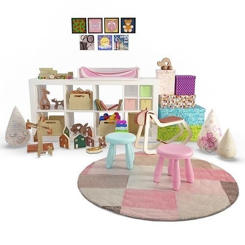 Children Bedroom Collection 3D model