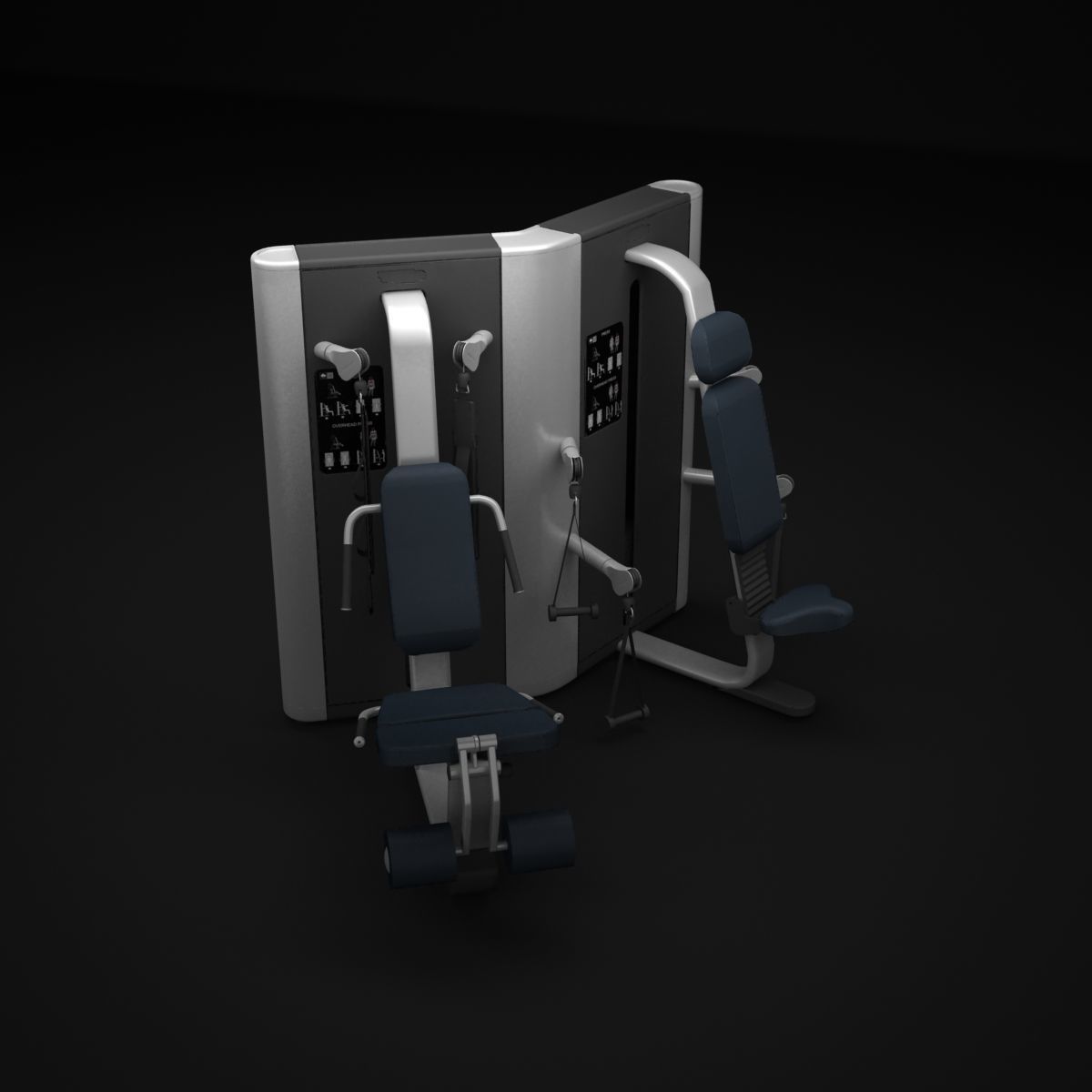 Multistation Twin Machine 3D model_1