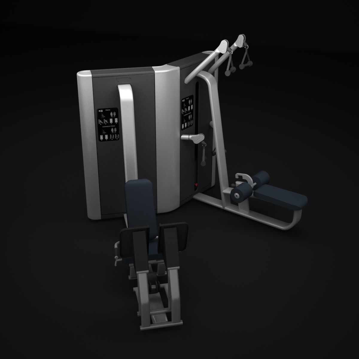 Multistation Twin Machine 3D model_1