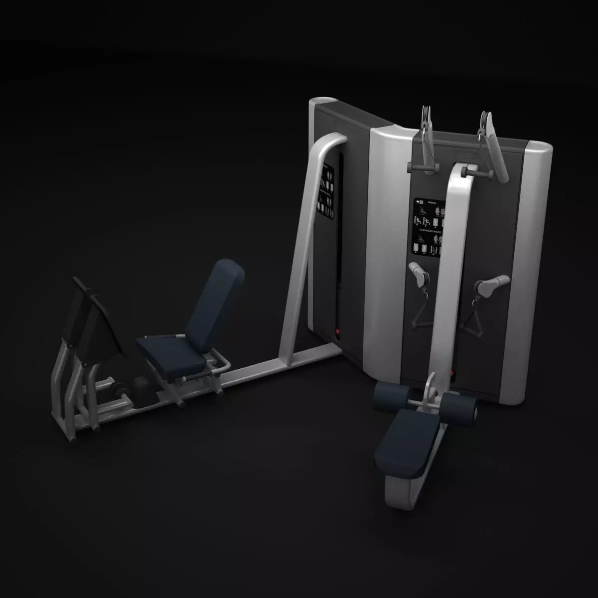 Multistation Twin Machine 3D model_0