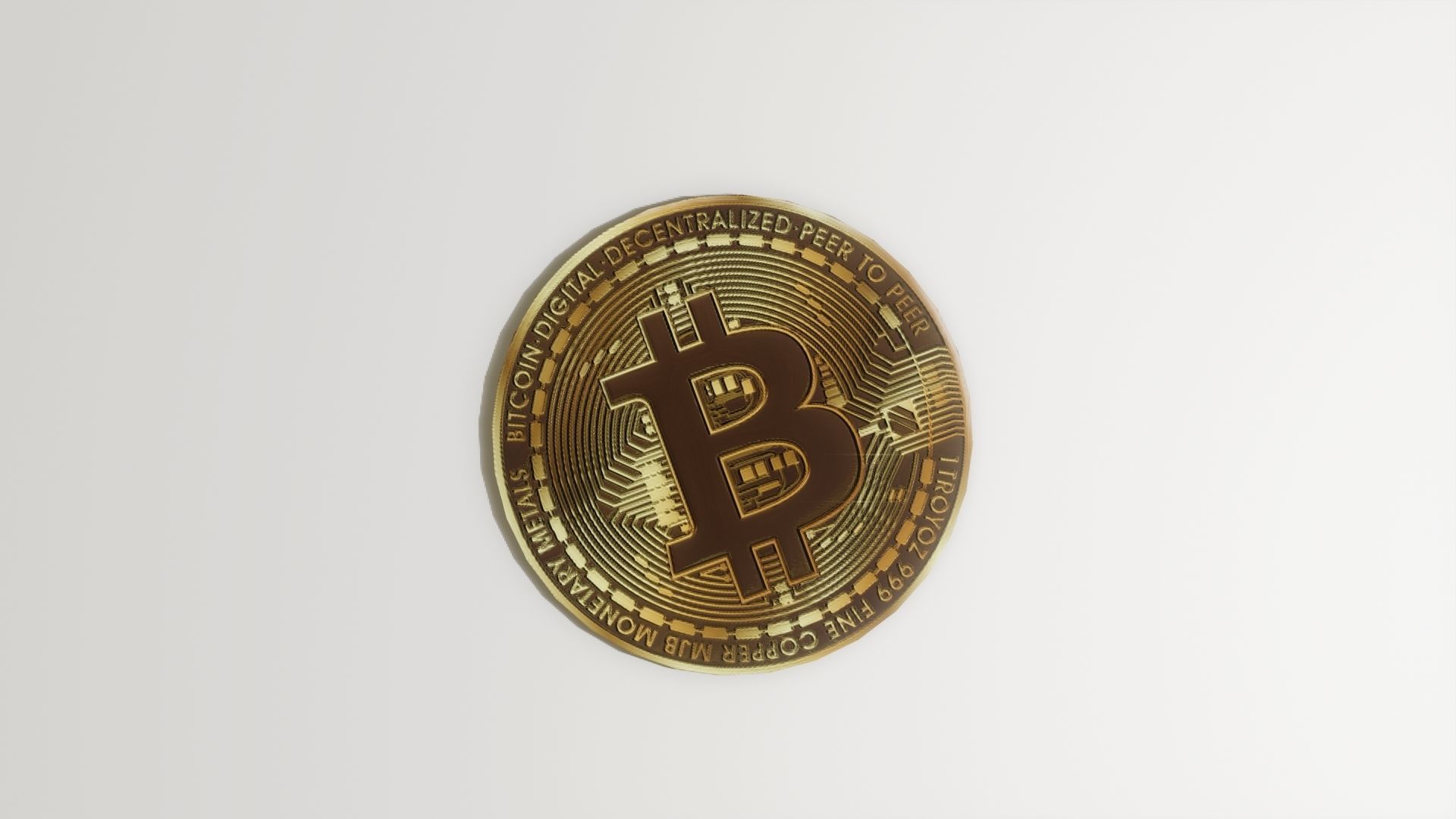 BitCoin stack of bitcoins 3D model_3