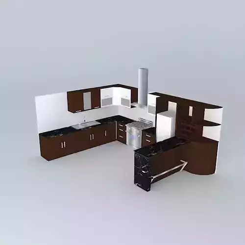 Kitchen design with equipment 