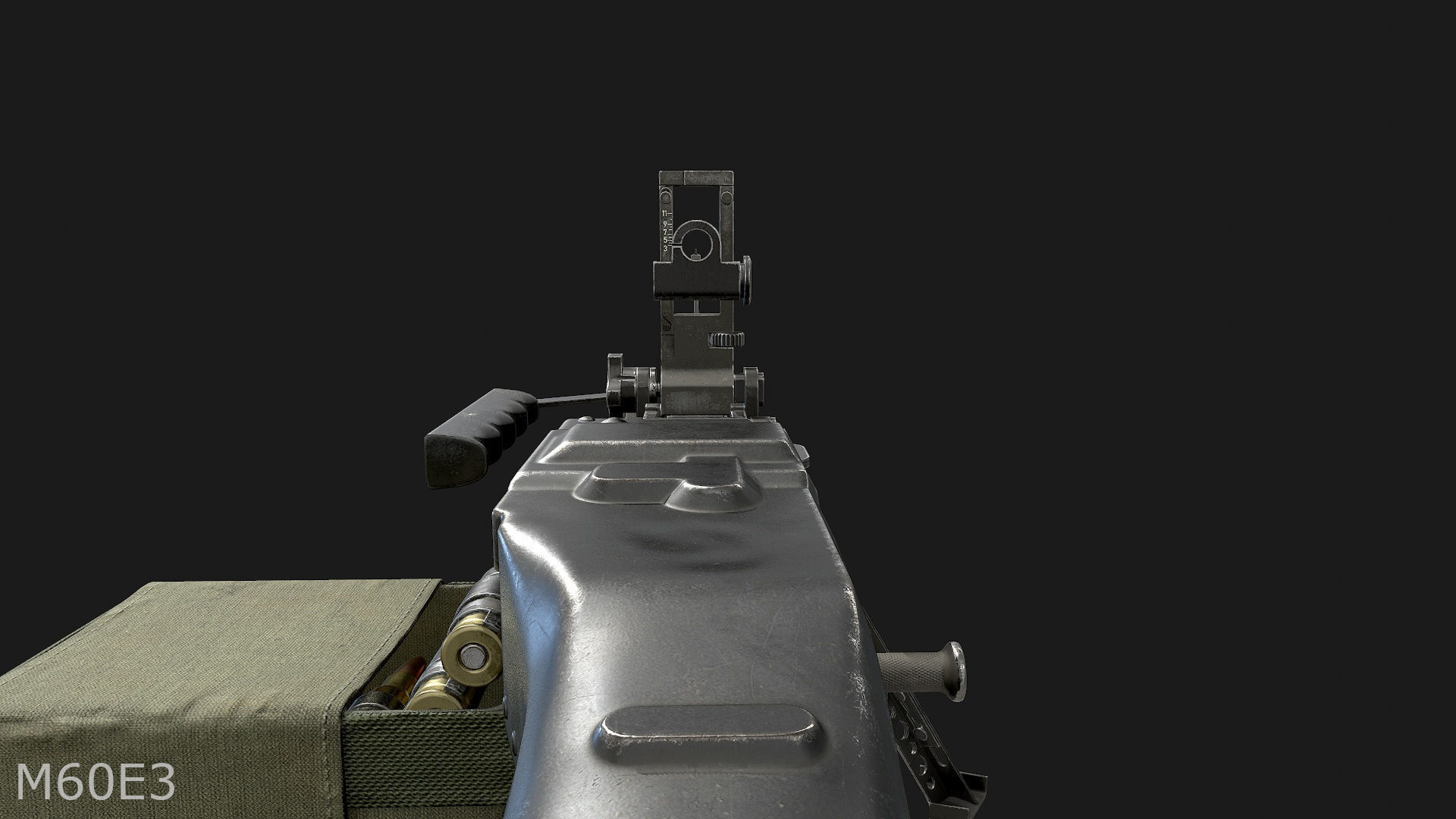 M60E3 and M60E4 Low-poly 3D model_9