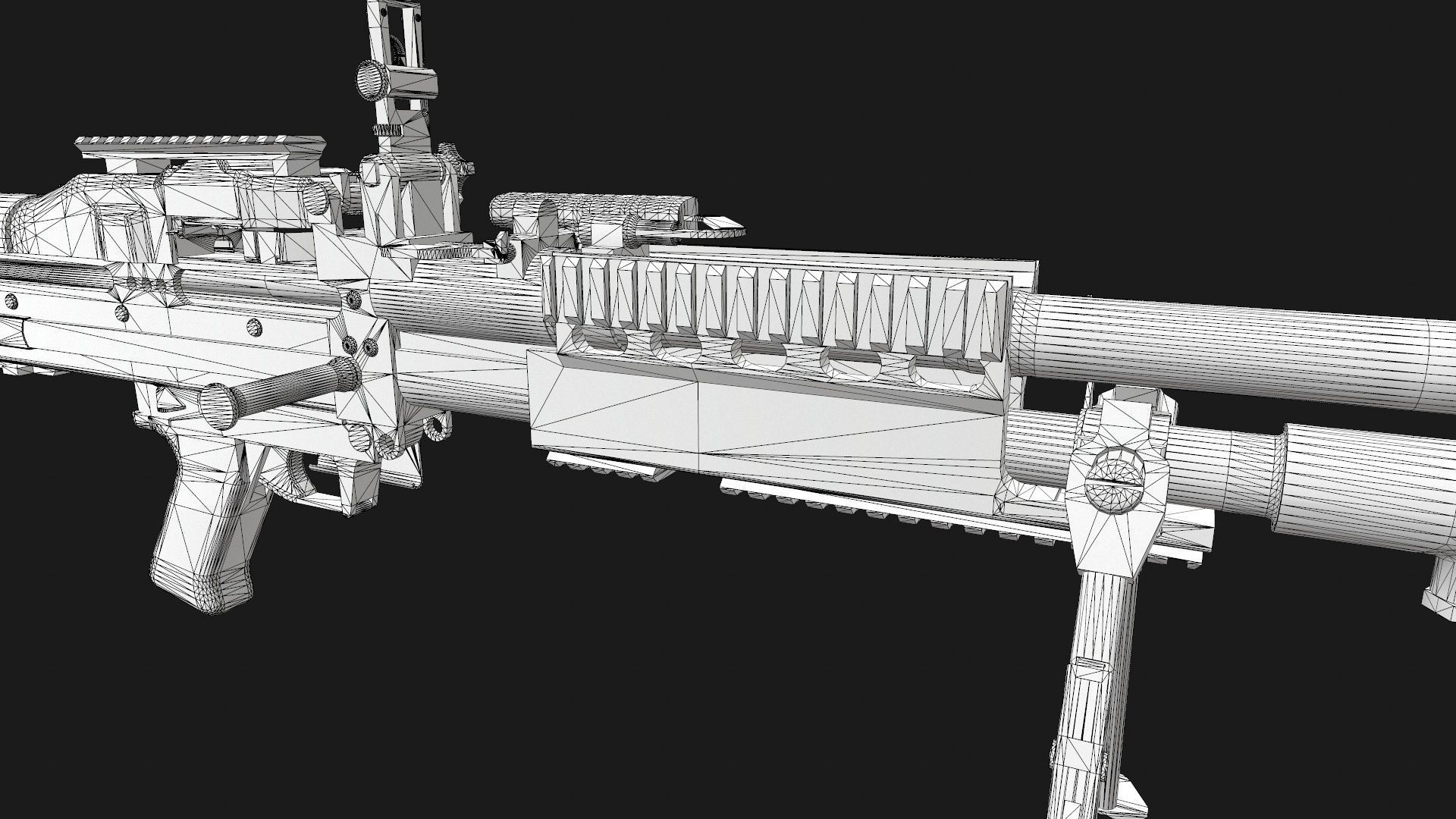M60E3 and M60E4 Low-poly 3D model_22