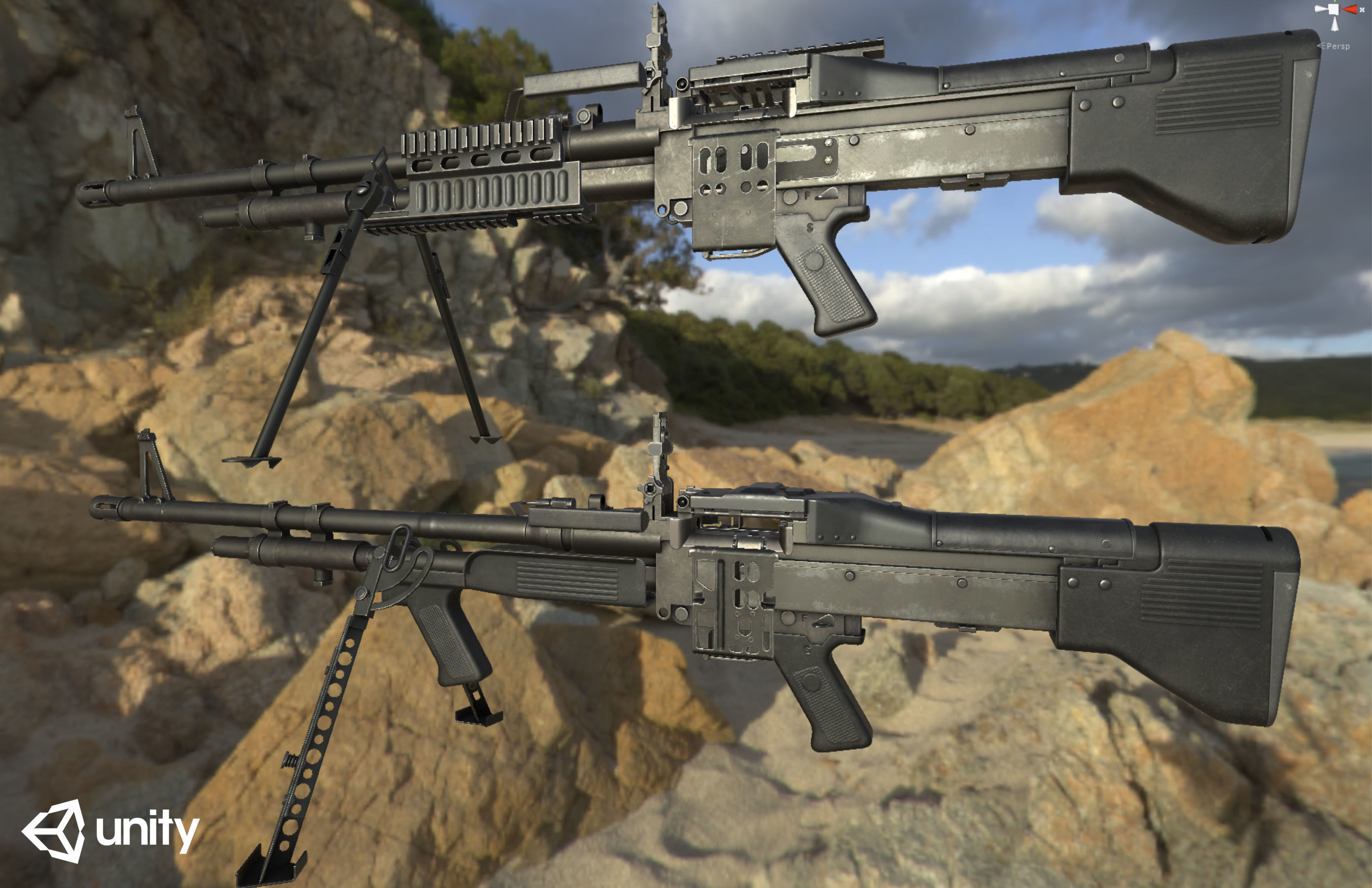 M60E3 and M60E4 Low-poly 3D model_24